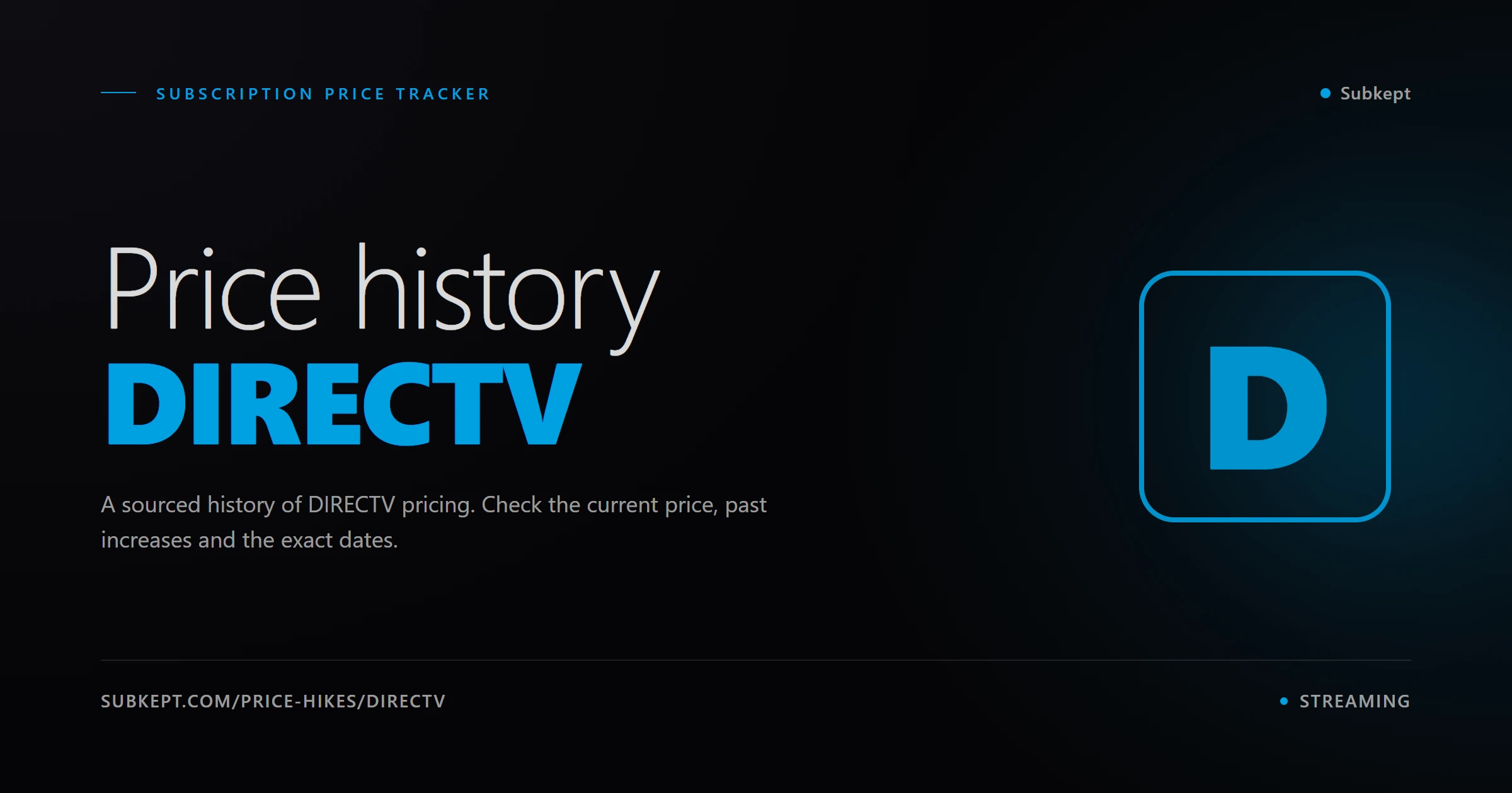 DIRECTV Aumentos de precios e historial de precios (2026)