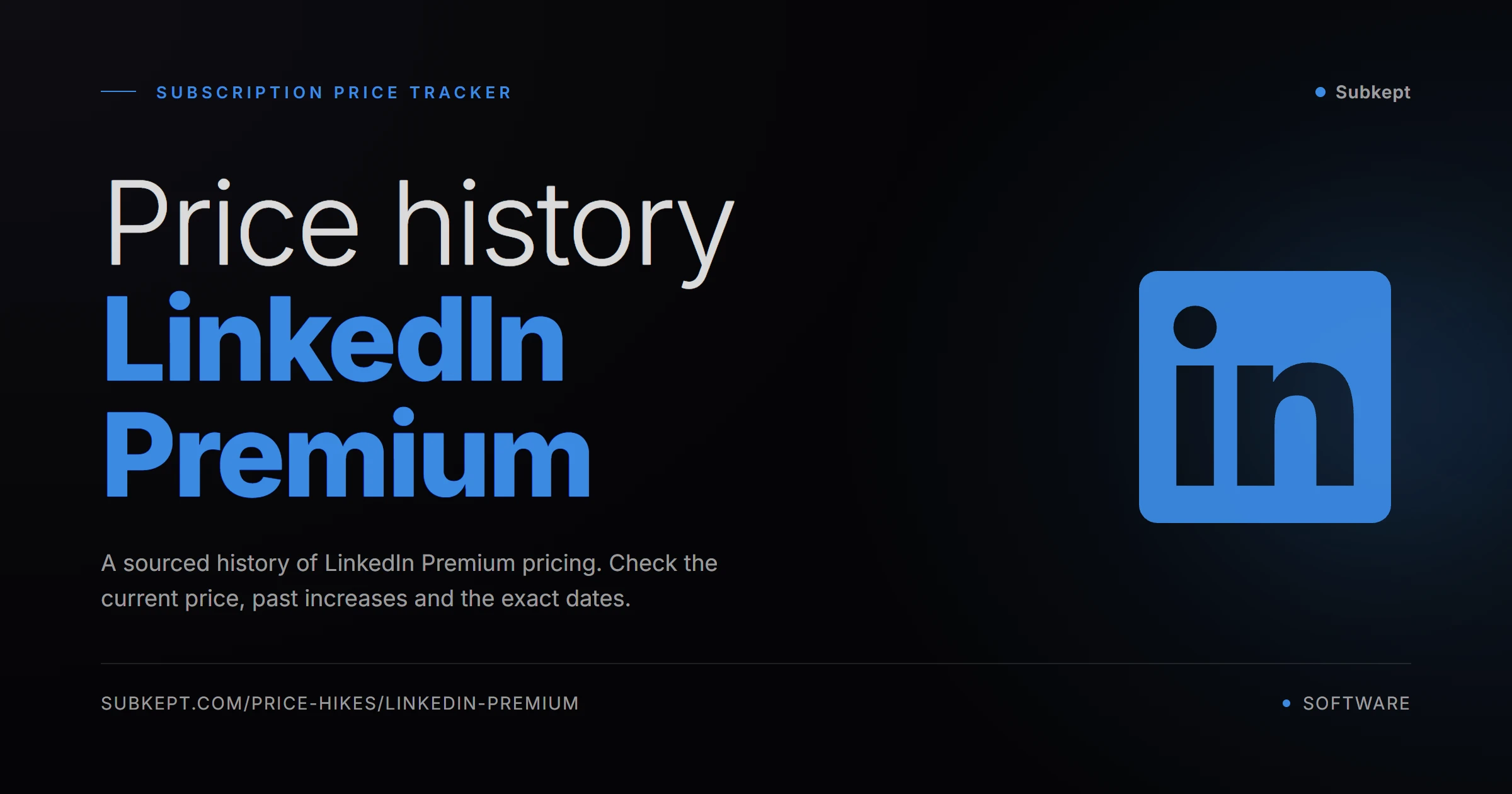 LinkedIn Premium Aumentos de precios e historial de precios (2026)