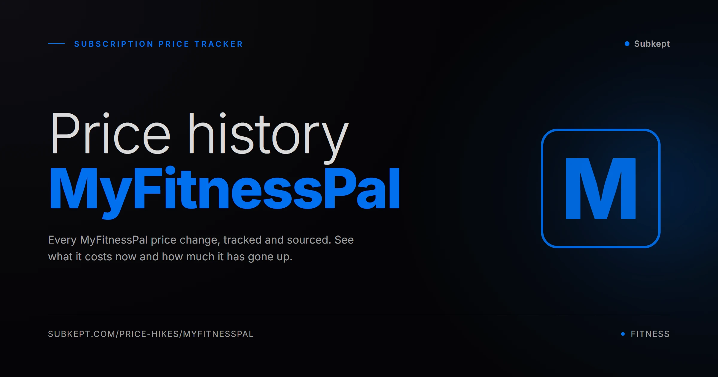 MyFitnessPal Aumentos de precios e historial de precios (2026)